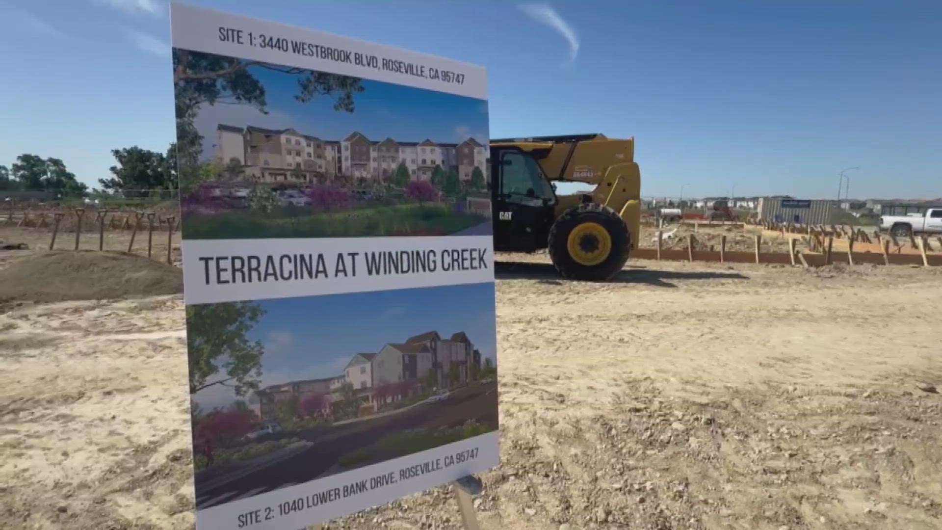 Construction is underway for affordable apartments near Roseville
