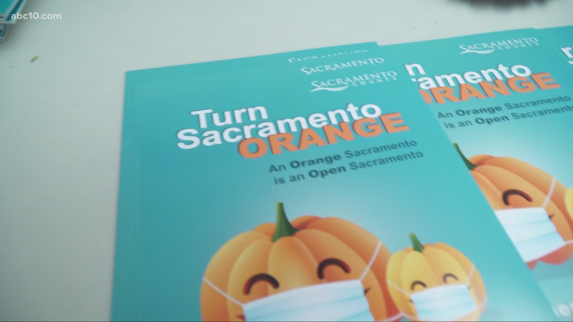 The campaign is called 'Turn Sacramento Orange' and the goal is to get Sacramento to the orange tier to minimize the threat of coronavirus.