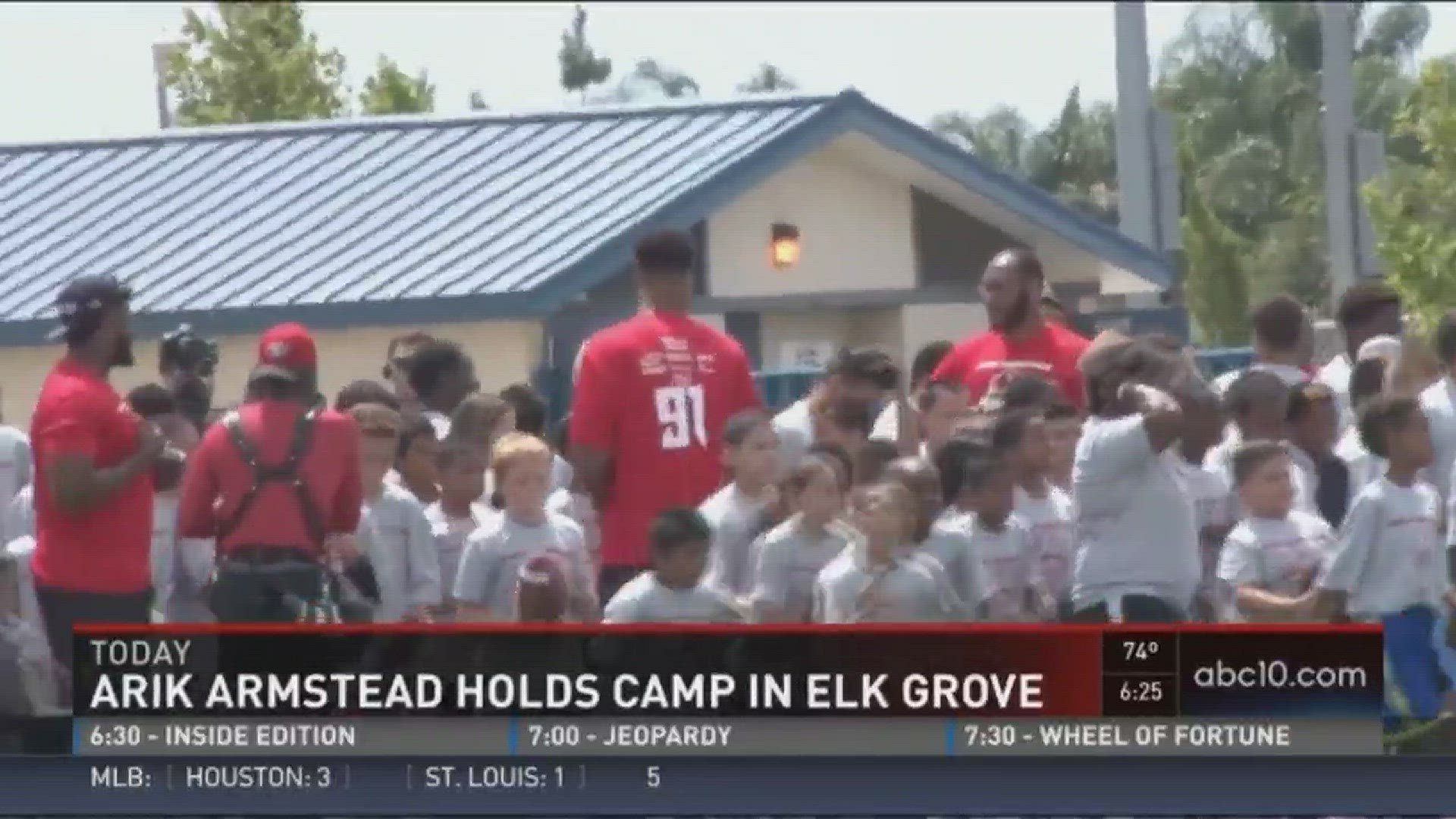 Elk Grove native and San Francisco 49ers defensive end Arik Armstead hosted his first ever youth football camp in his hometown.