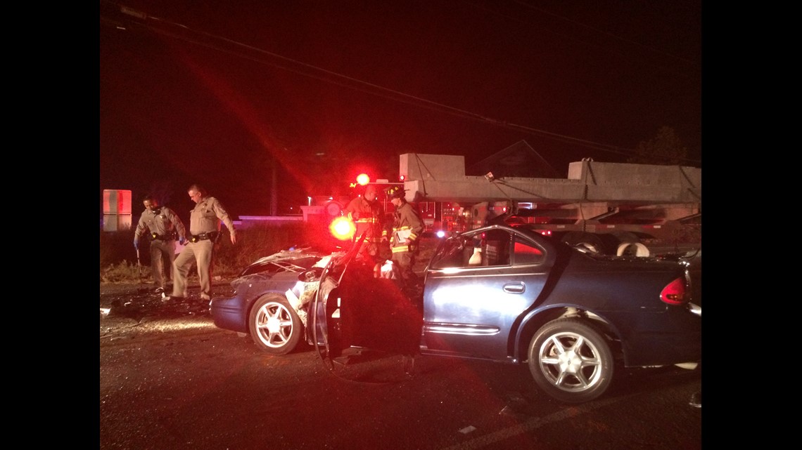 Photos from the scene: Car vs big rig crash in Yolo County | abc10.com