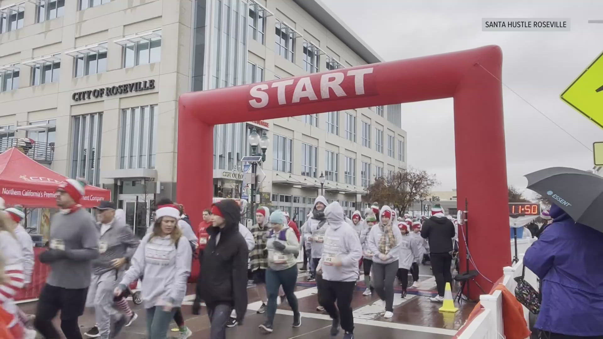 Thousands of runners will lace up their shoes and put on their Santa hats as they take the starting line in Roseville in a charity run benefiting Stand Up Placer.