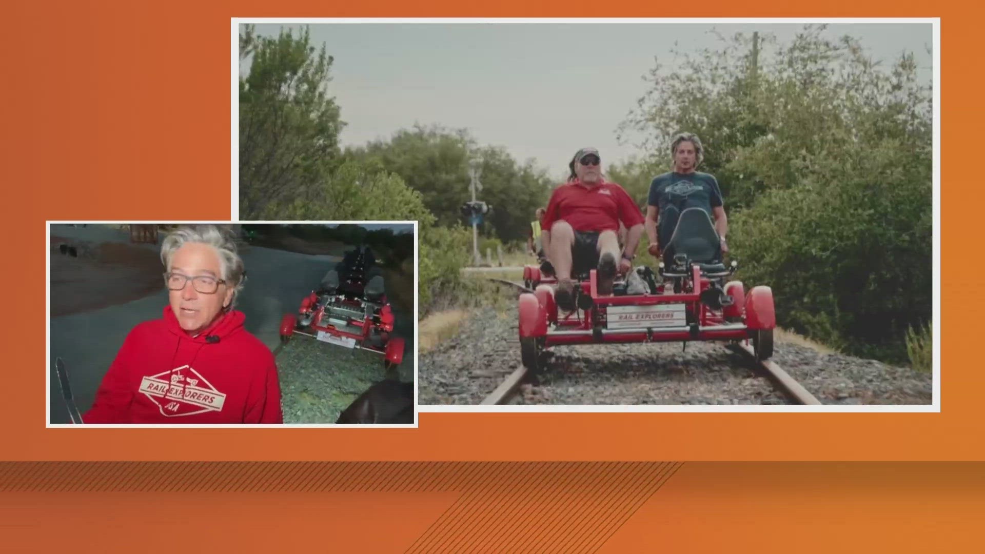 Take a scenic tour of California on a rail bike in Amador County.