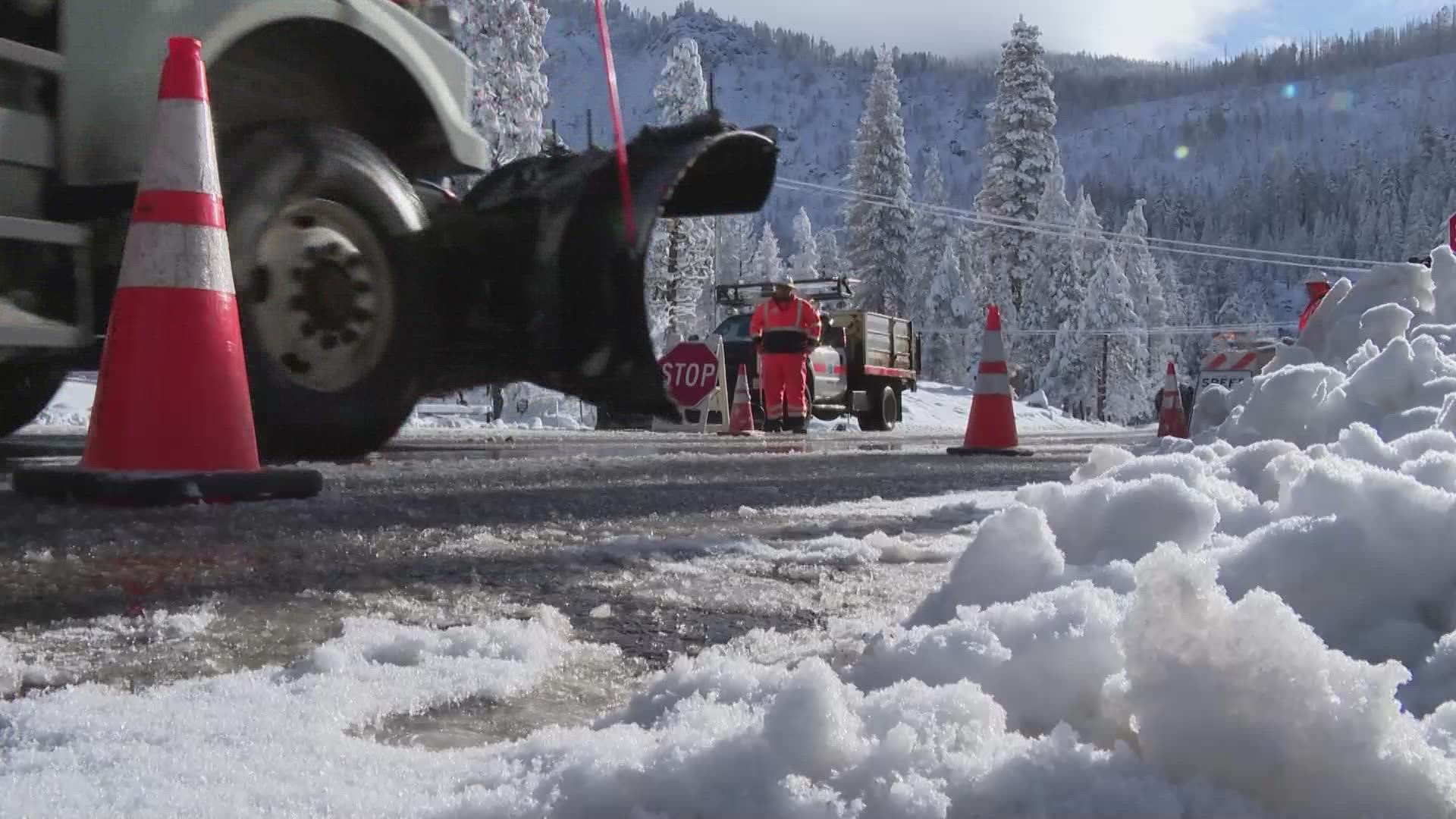 Some parts of the Sierra are forecasted to get 4 to 6.5-feet of snow over the weekend