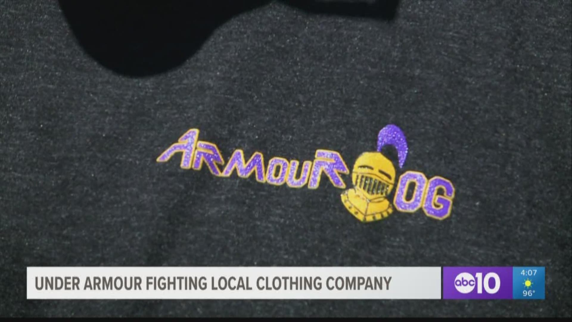 An Elk Grove man is getting pushback from a large sportswear apparel company after he applied to trademark the name of his Christian-based clothing line.