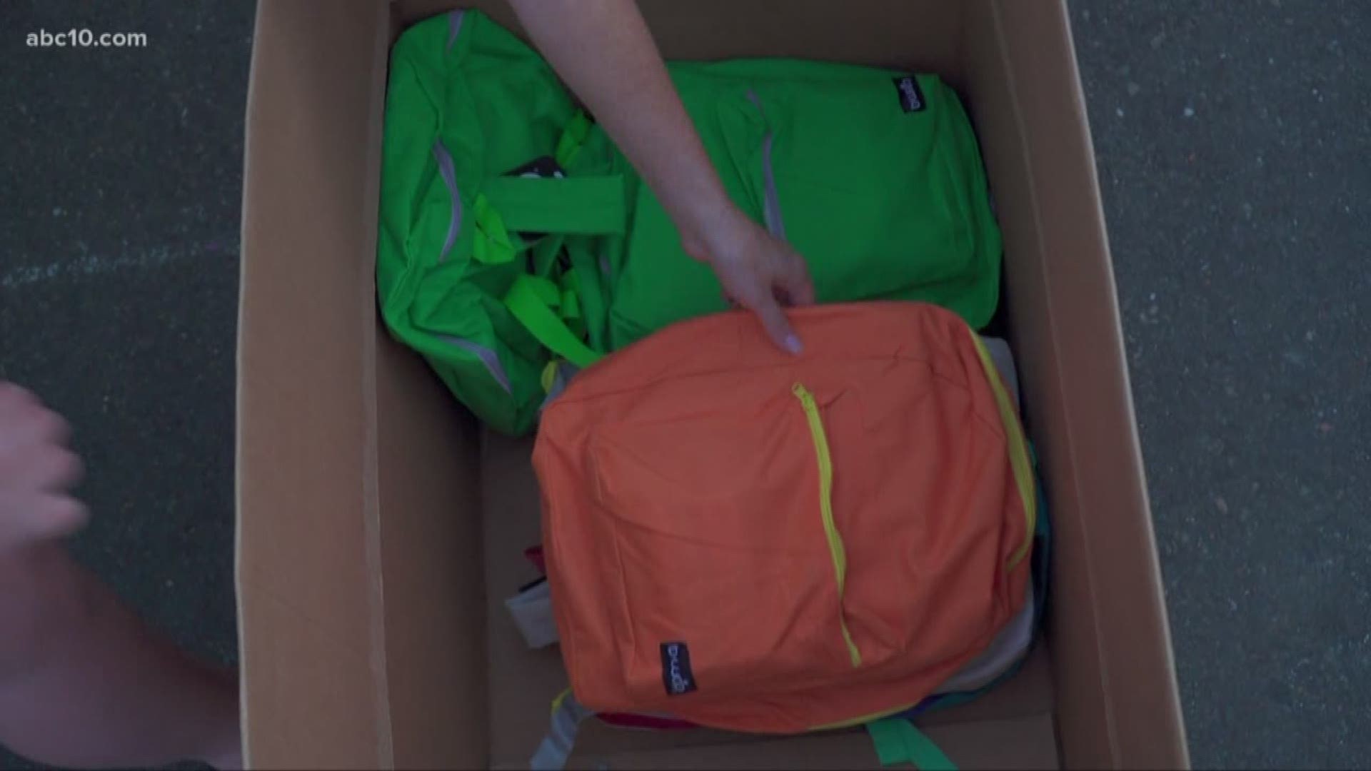Hundreds of backpacks were given out in South Sacramento to help prepare kids for the new school year.