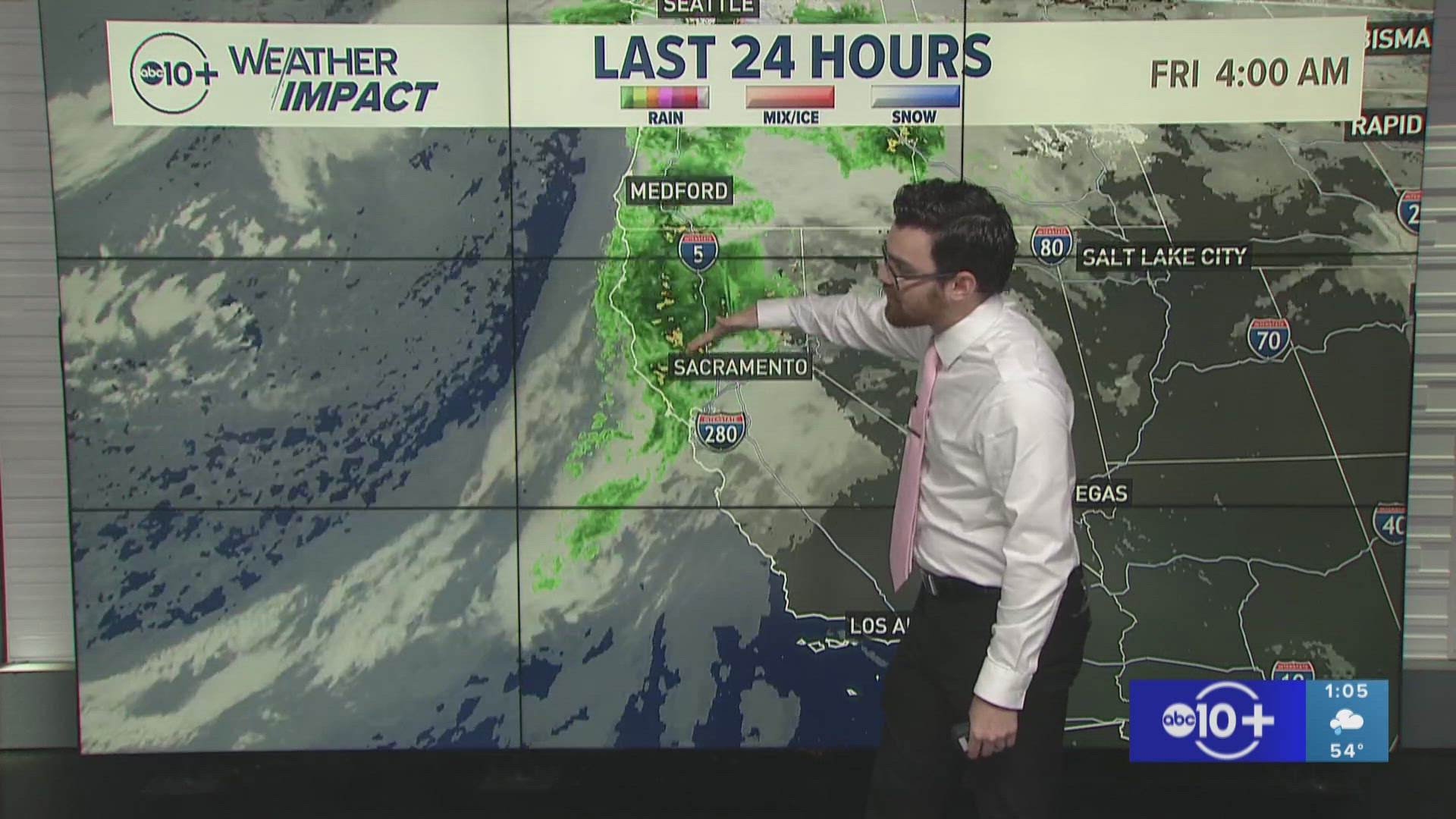 ABC10 Meteorologist Brenden Mincheff is live discussing the latest storm timeline, risks and impacts.