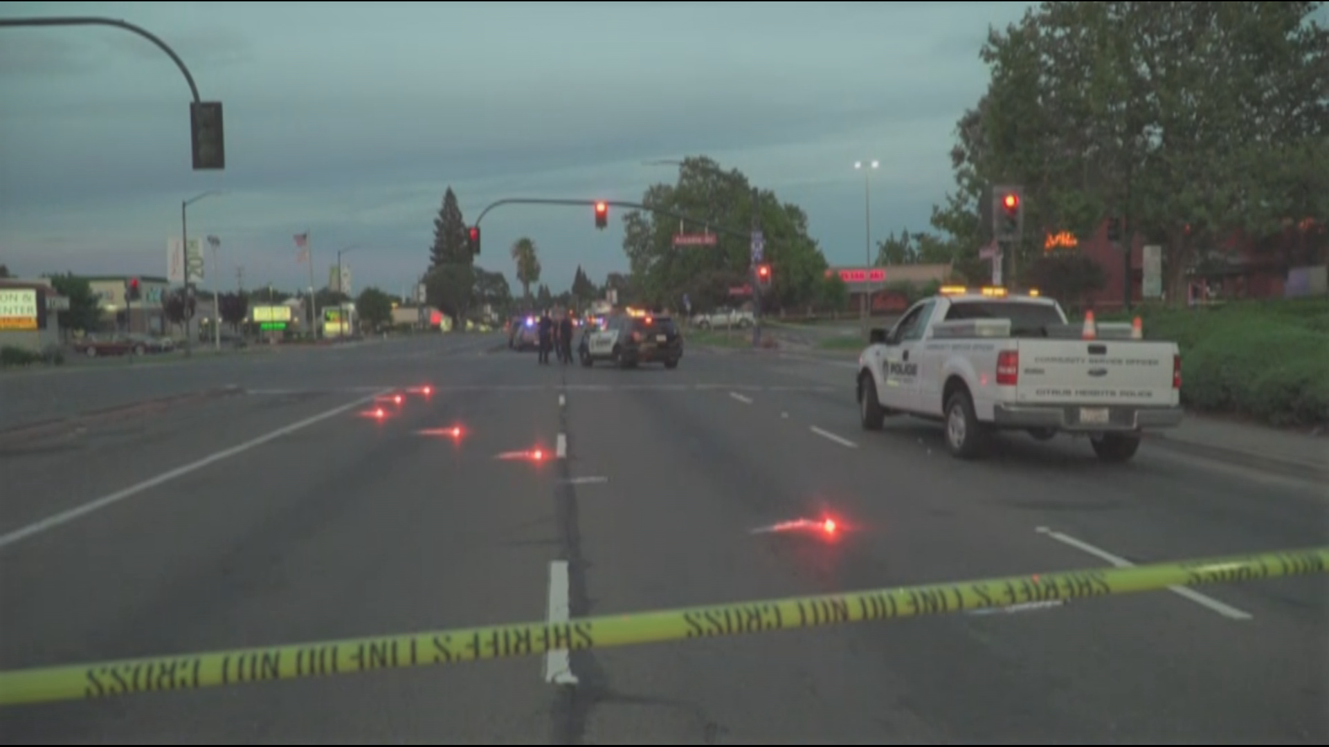 A man is dead and a police K9 injured after a shooting near Sunrise Mall in Citrus Heights Tuesday night.