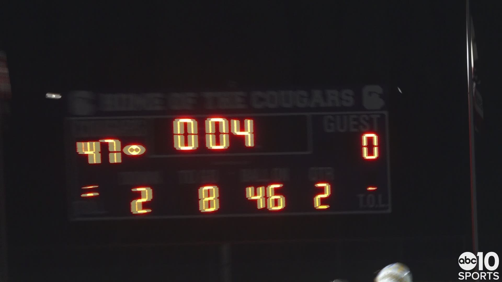 After taking a 47-0 lead at halftime, the Cougars closed out the game to claim the Pioneer Valley League title.