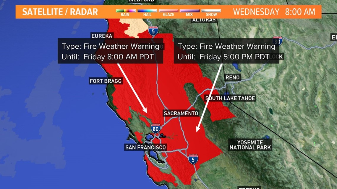 Northern California fire weather around through end of week
