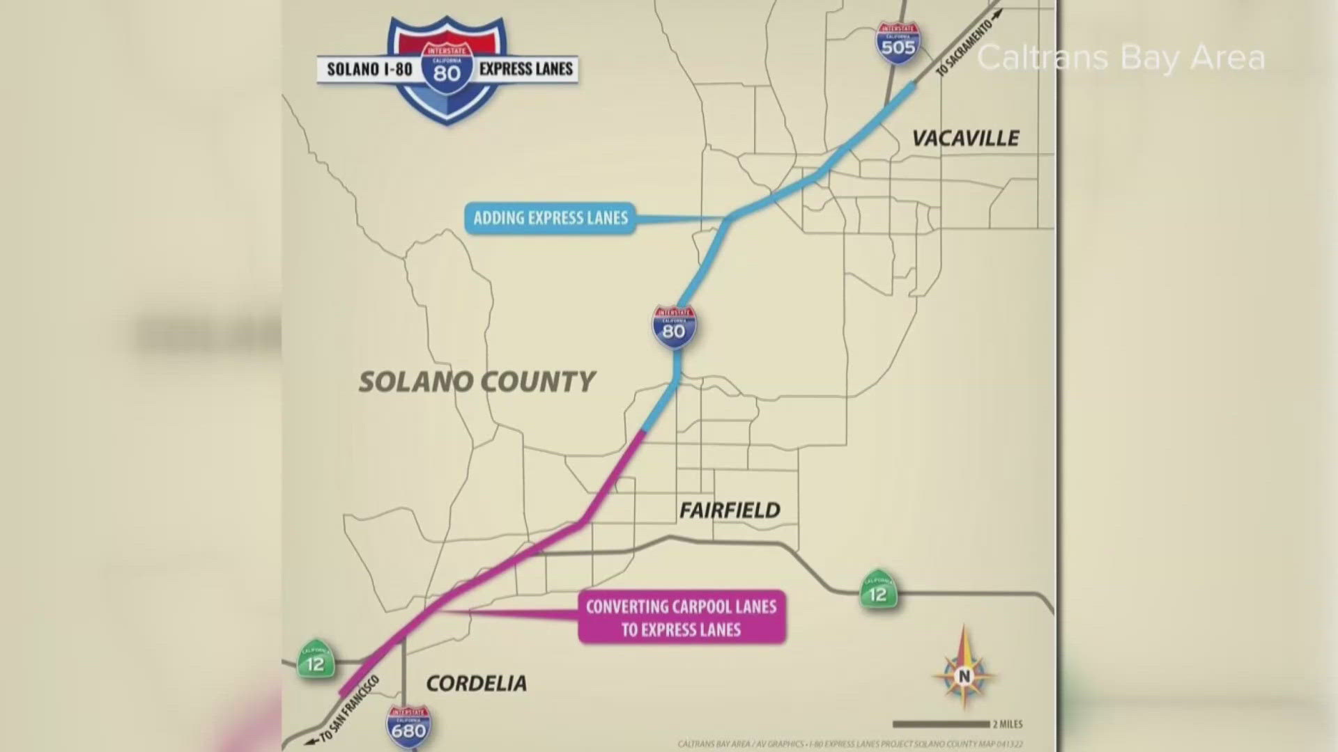 Express lanes open along I-80 in Solano County