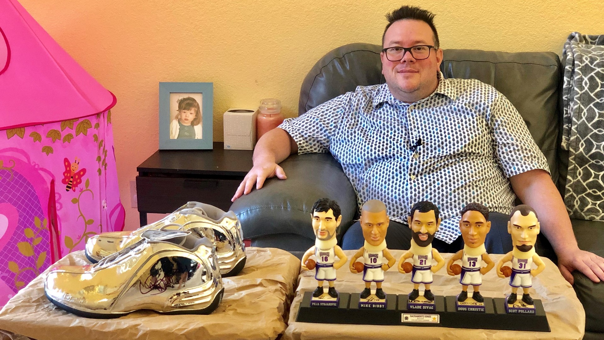 Joshua Noel from Elk Grove said his life changed after he was hit by a distracted driver. He suffers from severe spine pain that doesn't allow him to sit or stand for long periods of time. Now he is selling his collection of autographed sports and music memorabilia in hopes of paying for the stem cell treatment.