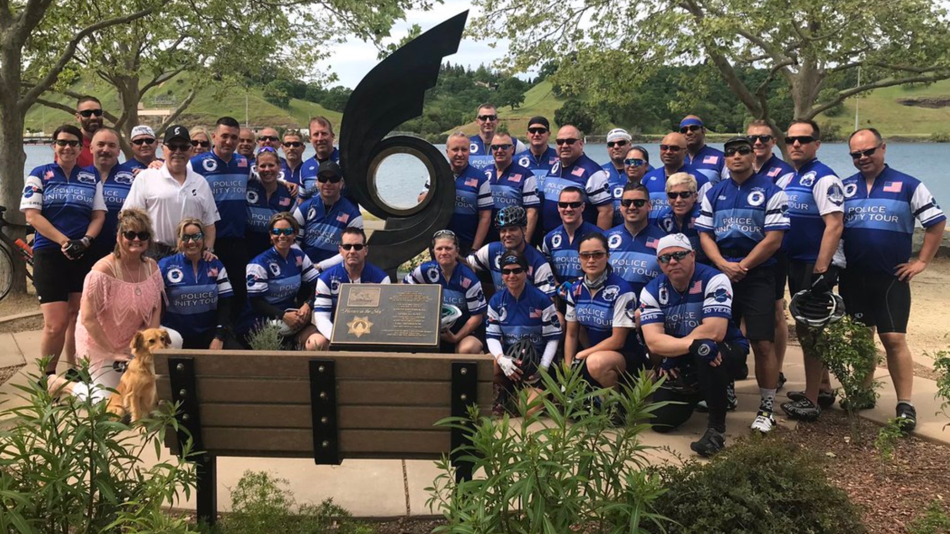 Dozens of officers were preparing for the more than 300 mile bike ride known as the Police Unity Tour. The effort is a way to honor the memories of fallen law enforcement and their families across the nation.