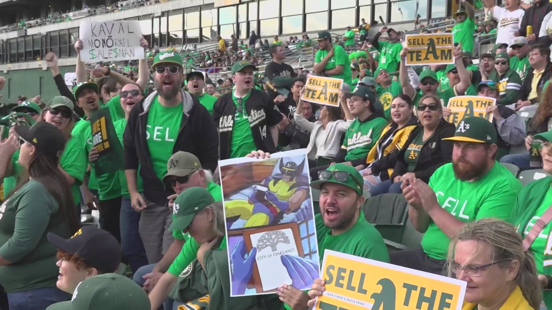 Oakland Athletics fans came en masse with a single message to owner John Fisher: “SELL.”