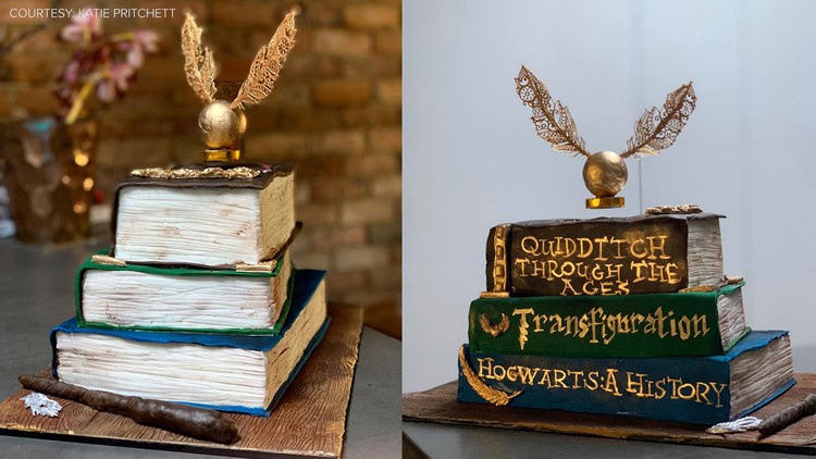 Incredible Harry Potter-inspired cake with actual levitating Gold