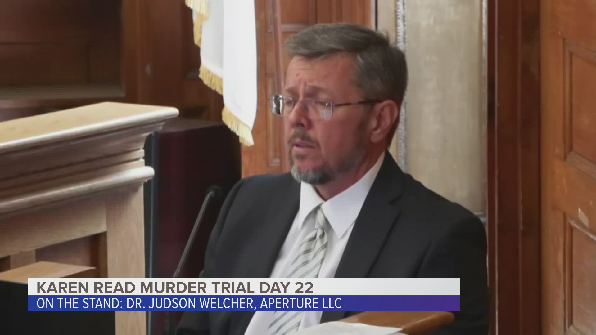 Karen Read Murder Trial: Dr. Judson Welcher testimony, part 1, from May 28, 2025. Judson Welcher is a biomechanical engineer who works in accident reconstruction. 