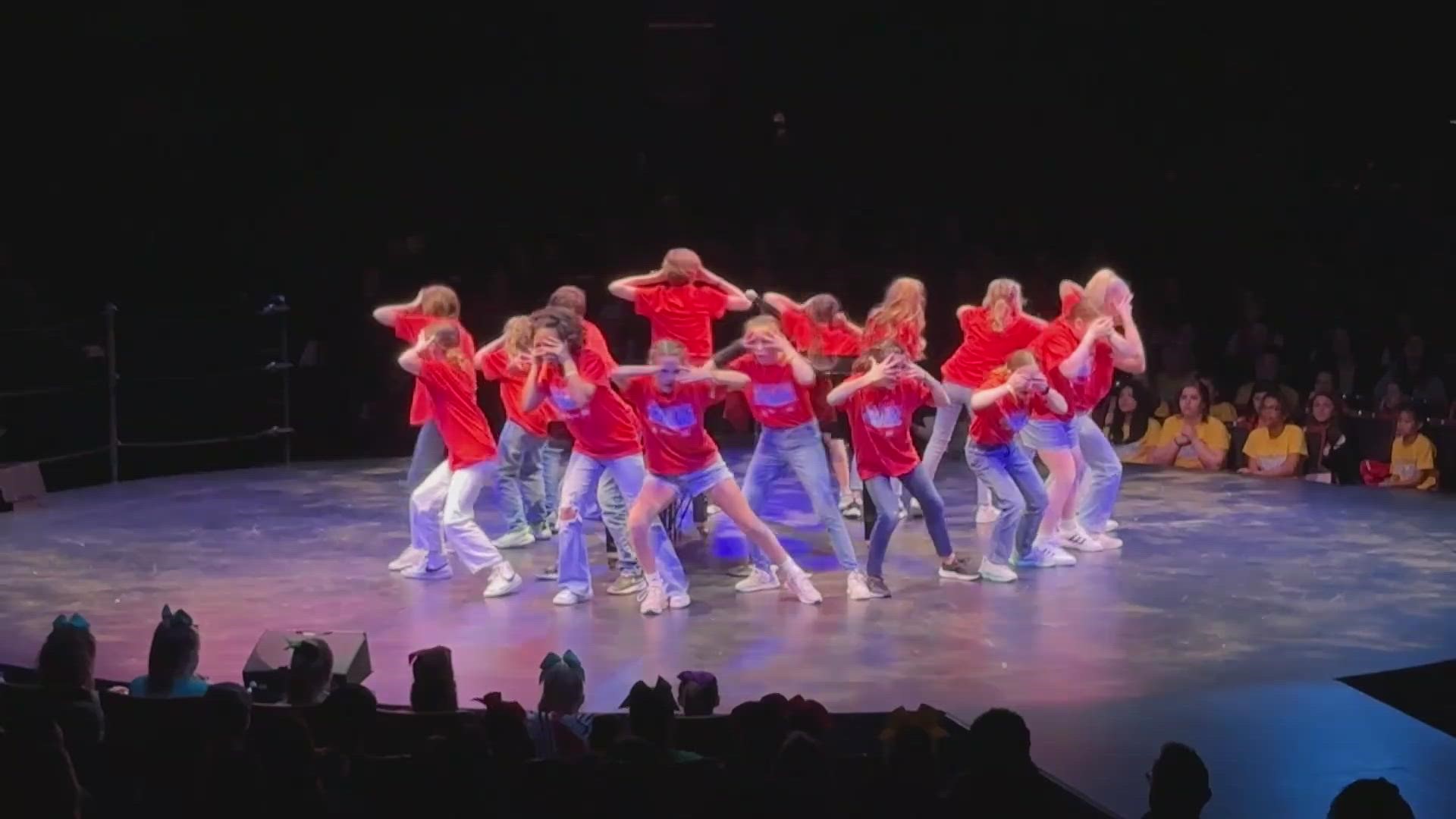 About 1,500 kids from all over the world compete in a musical theater competition.