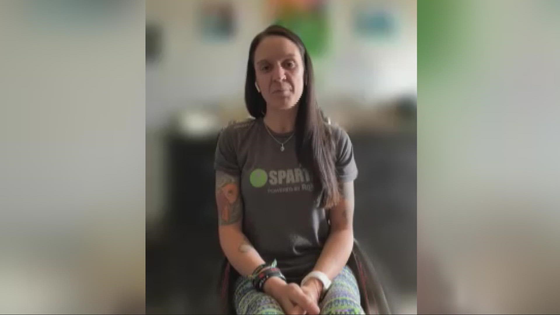 Erika Bogan suffered a spinal cord injury that paralyzed much of her lower body—in a domestic violence incident 21 years ago. ABC10’s Becca Habegger has her story.