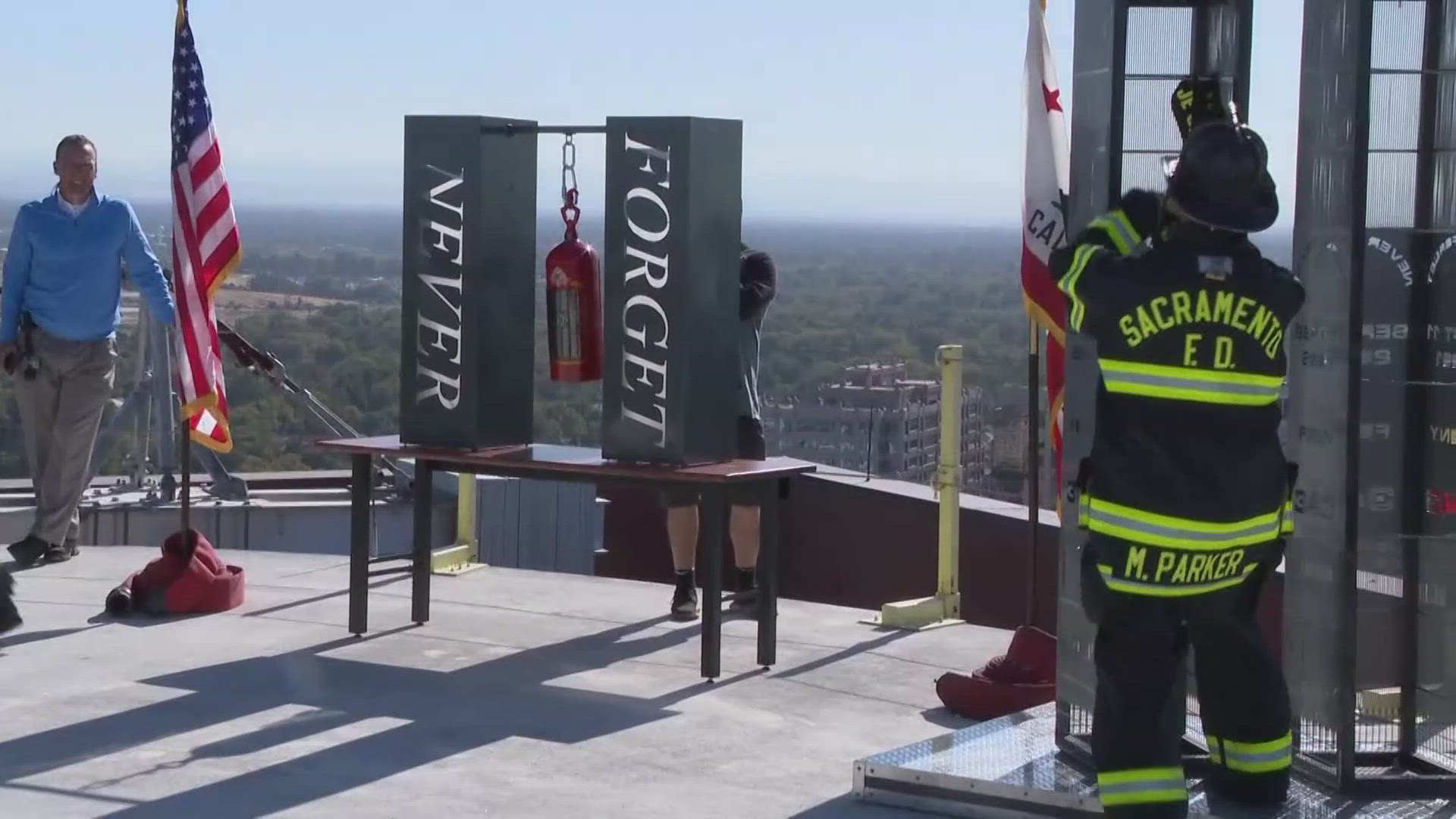 First responders will climb 110 stories at Sacramento's downtown Esquire Plaza Tower.