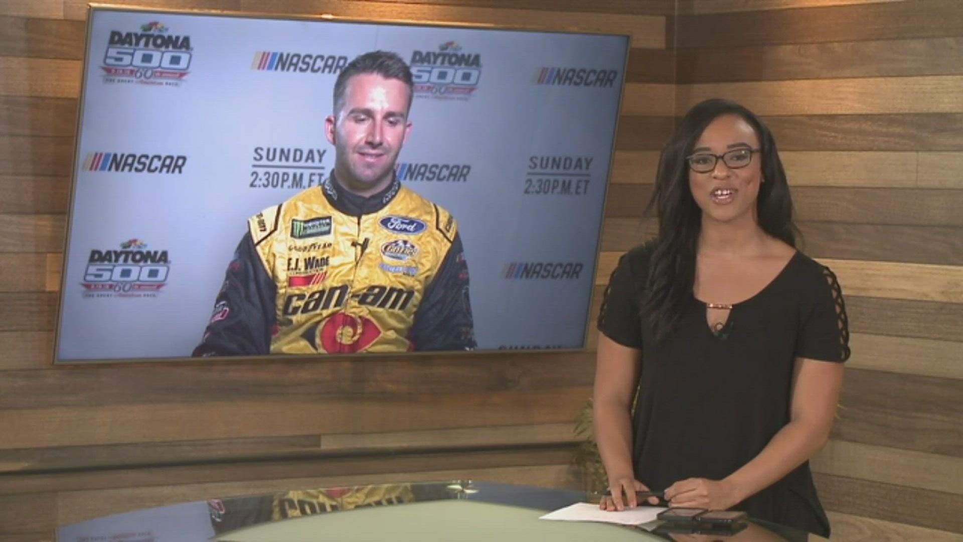 Matt DiBenedetto, driver of the No. 32 NASCAR Cup car, talks with ABC10's Lina Washington about his Nevada City roots and experiencing this weekend's Daytona 500.