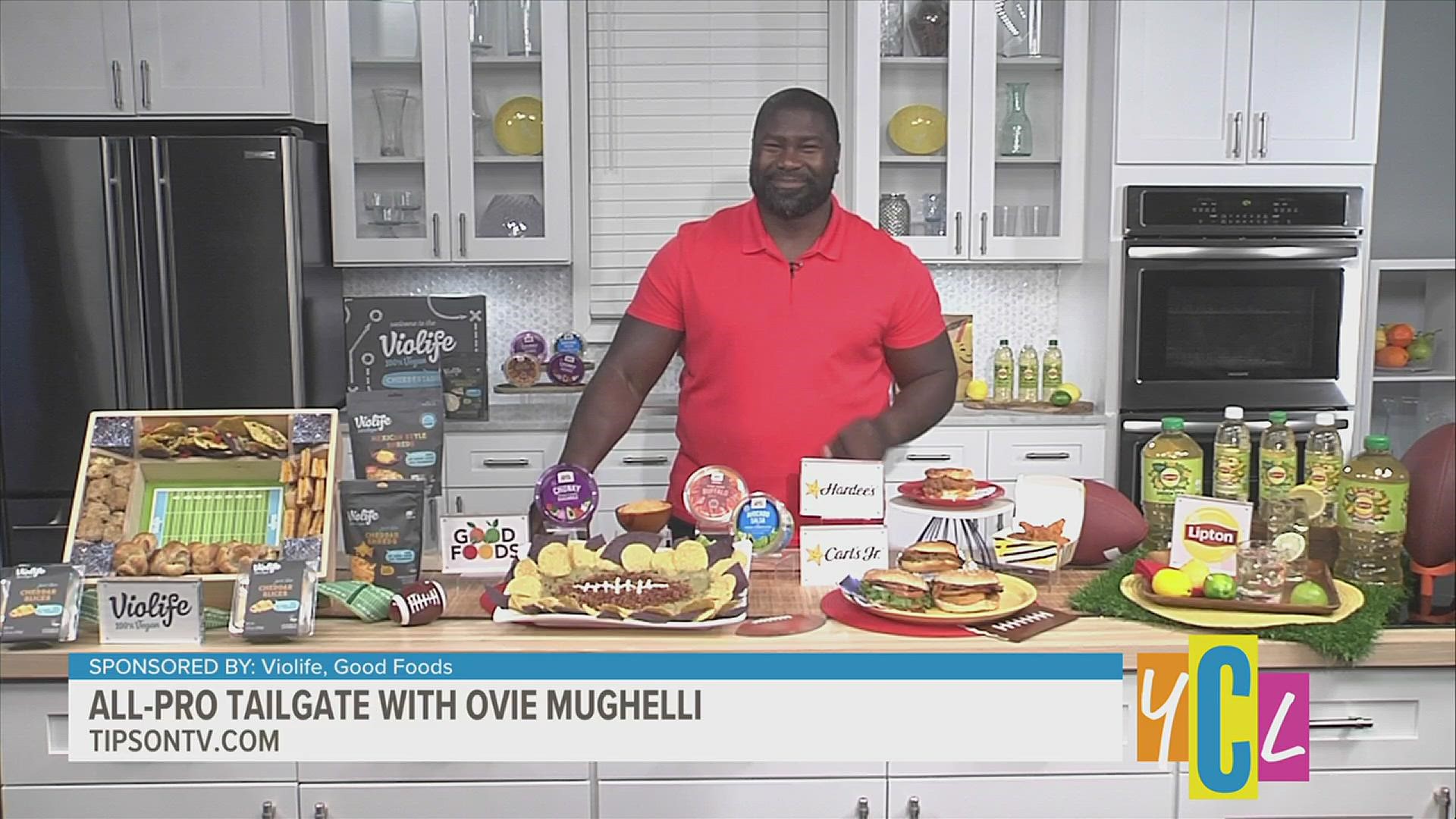 The Big Game is coming, so it's time to start prepping for a super watch party with former NFL player, Ovie Mughelli! This segment is paid by Violife and Good Foods.