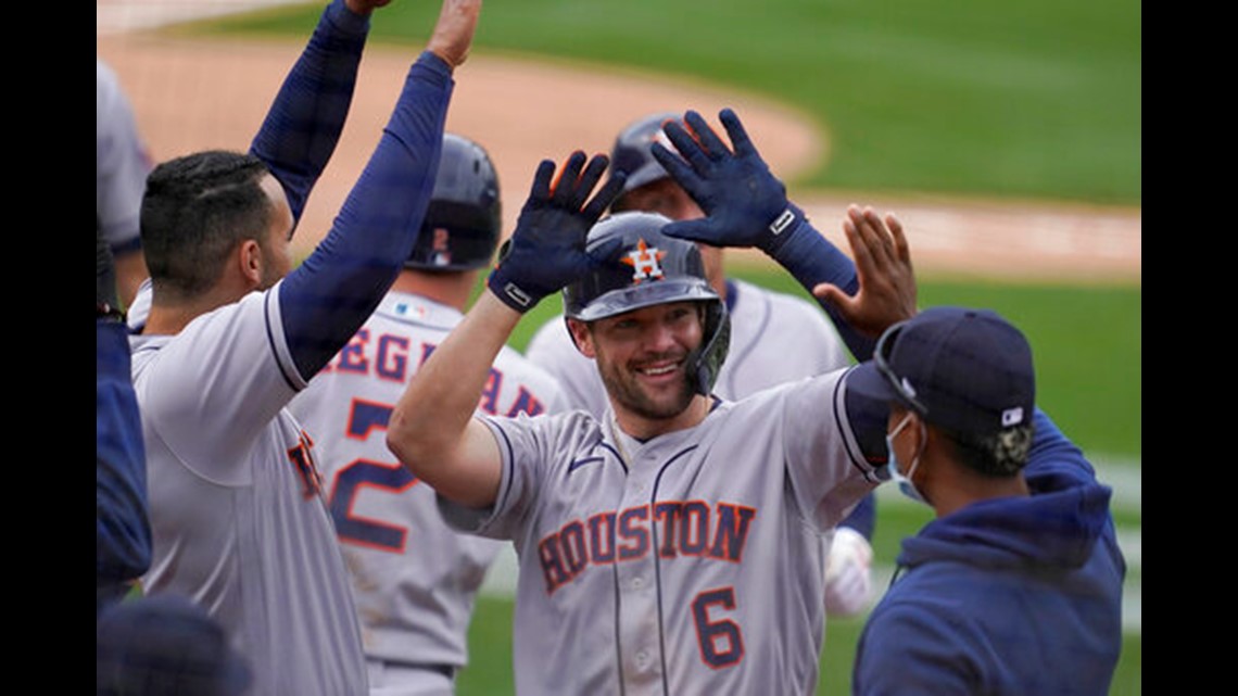 Astros batter A's 9-2 to complete four-game sweep - The San Diego  Union-Tribune