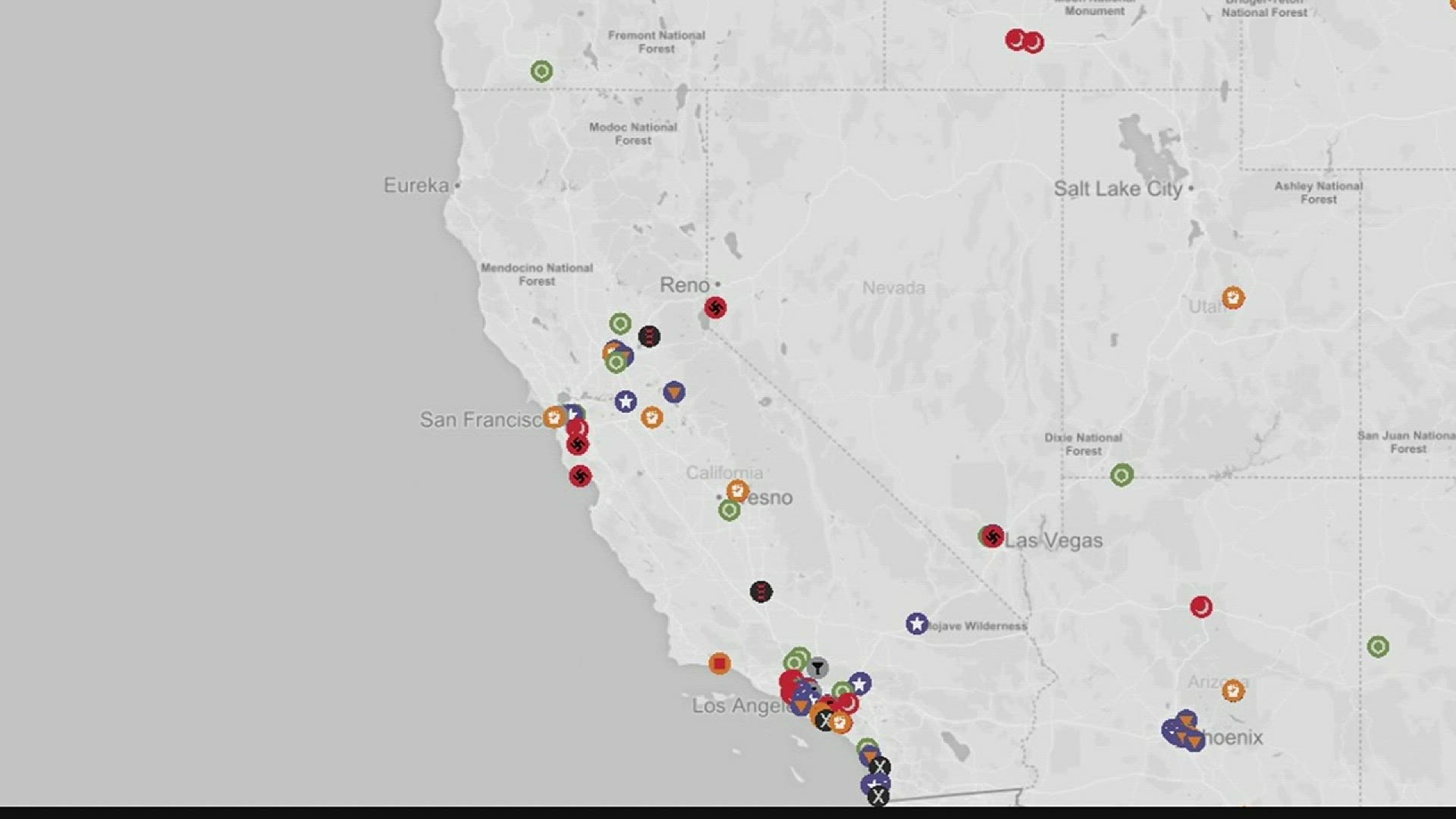 There are 79 active hate groups in California according to the Southern Poverty Law Center. (August 15, 2017)