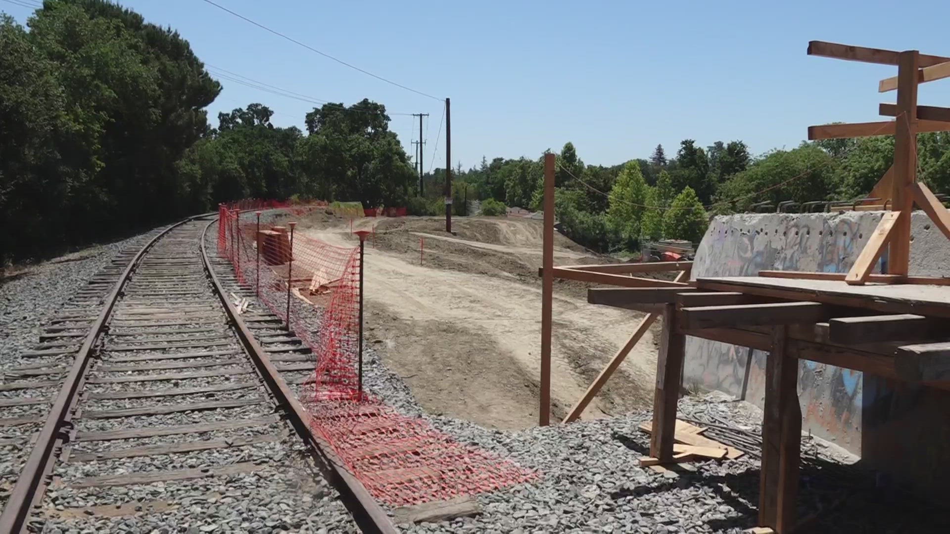 Construction on the Del Rio Trail started late last fall and there's been substantial progress made since then.