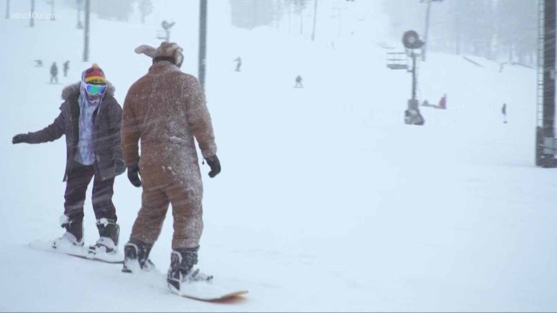 The ski resort says more than 100 inches of snow has already fallen this season.