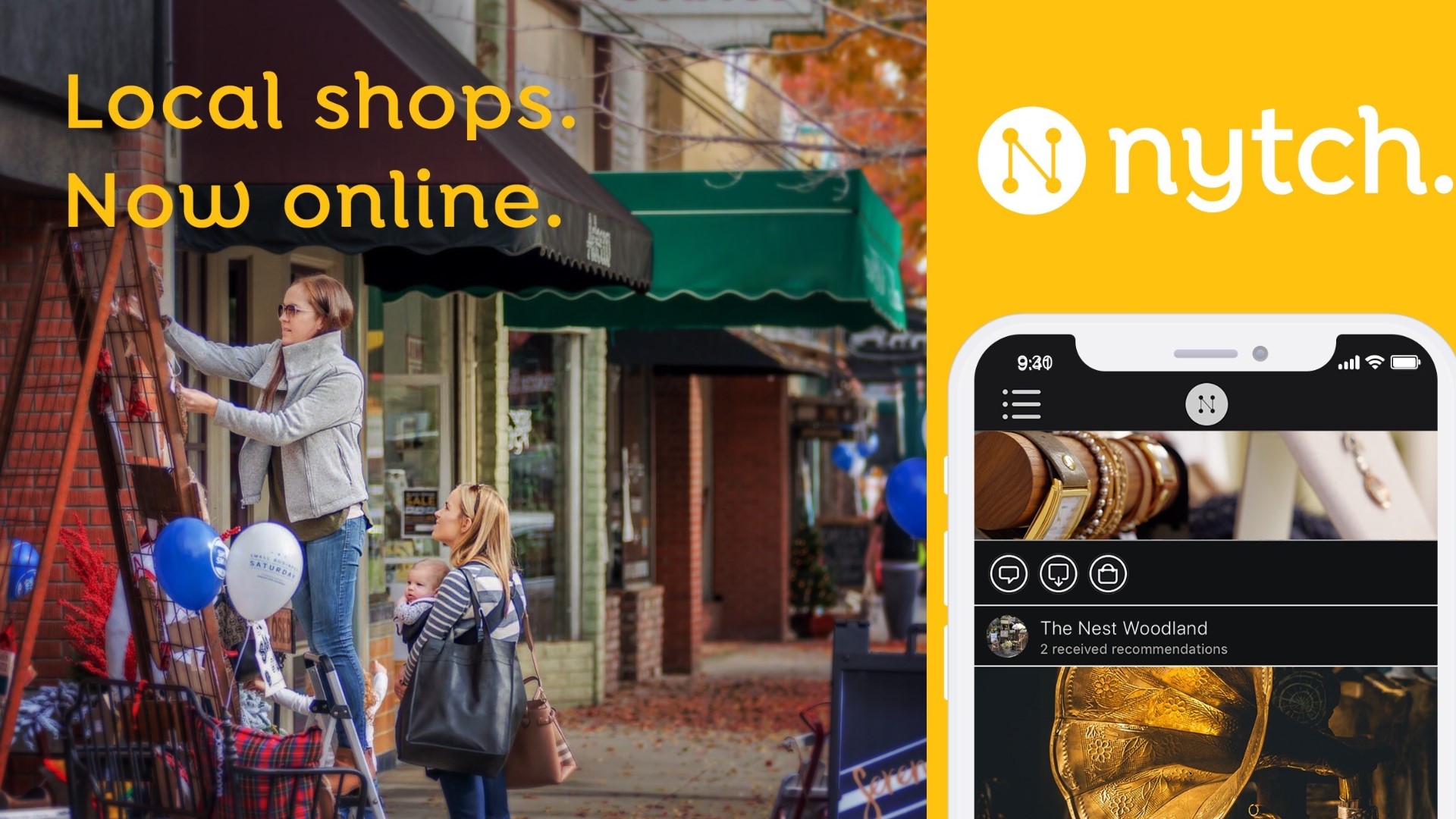 The Nytch app, available to download on iPhone and Android, aims to connect local independent businesses with nearby online shoppers during the coronavirus pandemic.