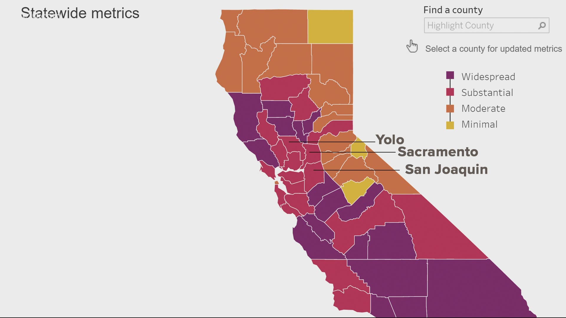 Sacramento, Yolo and San Joaquin counties are able to offer more services now that they've moved to less restrictive COVID-19 tiers.