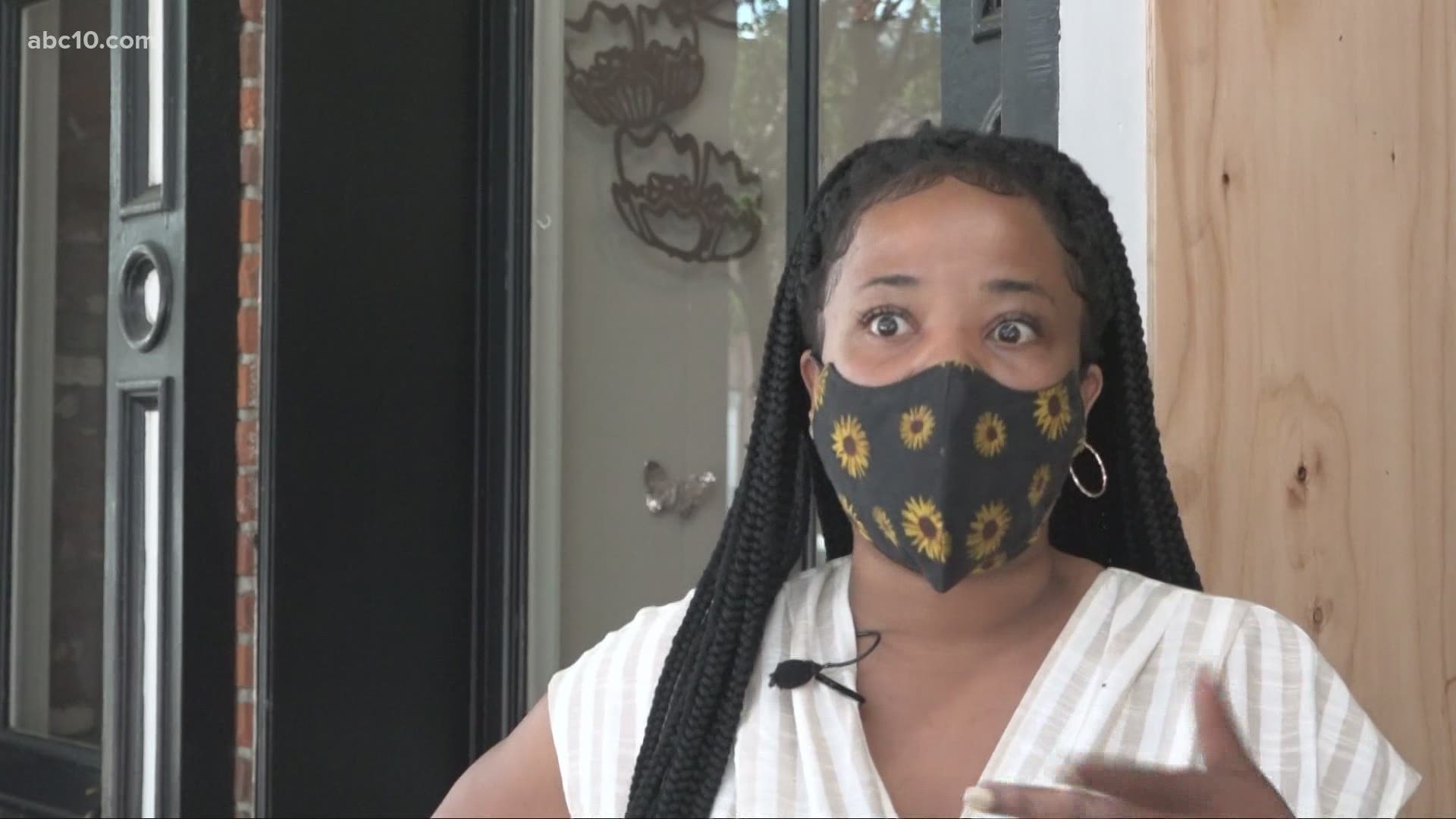 An Old Sacramento business owner explained to Monica Coleman what happened during an attack on her business.