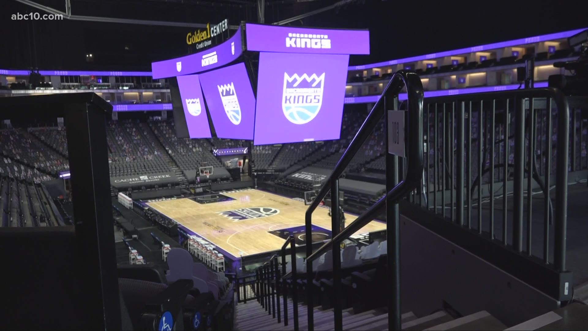 The Sacramento Kings are opening up tickets to frontline workers as the first fans back into Golden 1 Center on April 20.