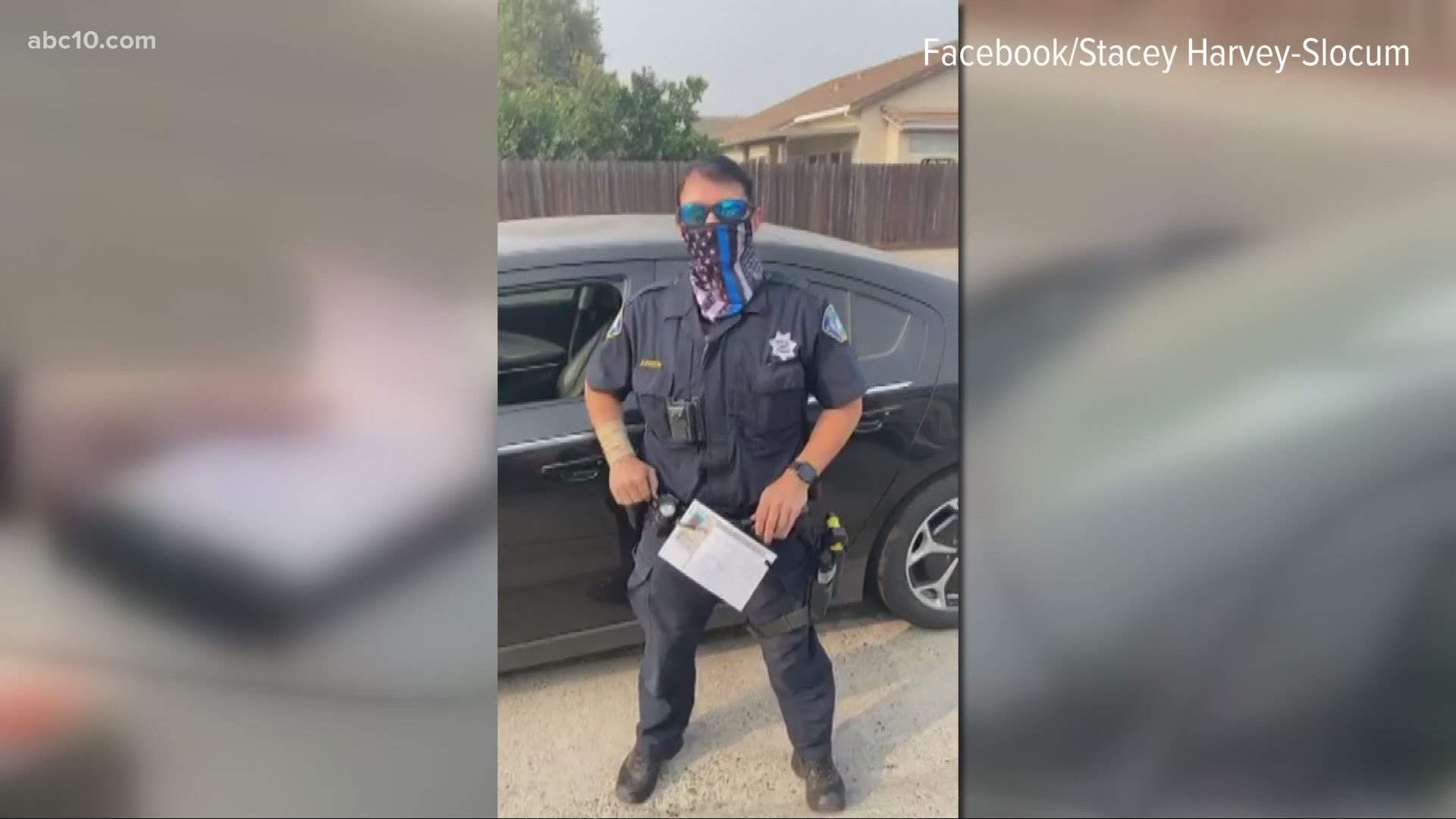 The teen was pulled over for allegedly rolling a stop sign when his mom started recording the interaction between him and the officer.