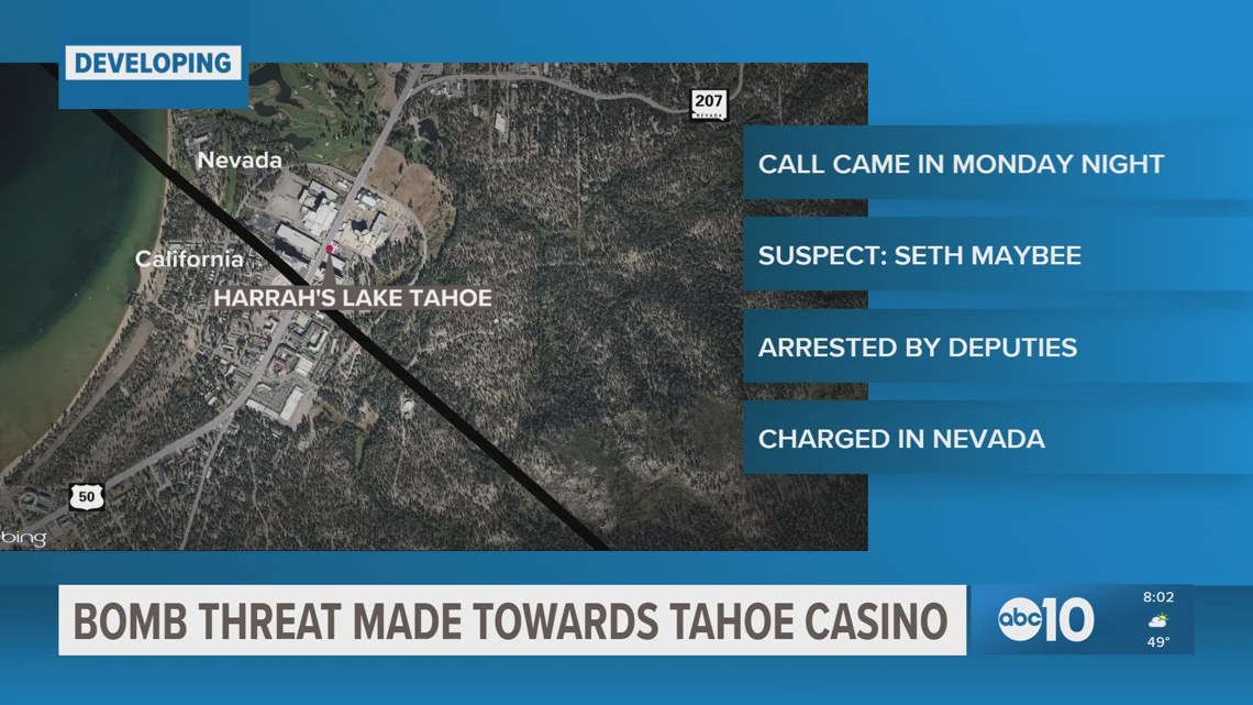 South Lake Tahoe man arrested after bomb threat at Harrah’s Casino ...