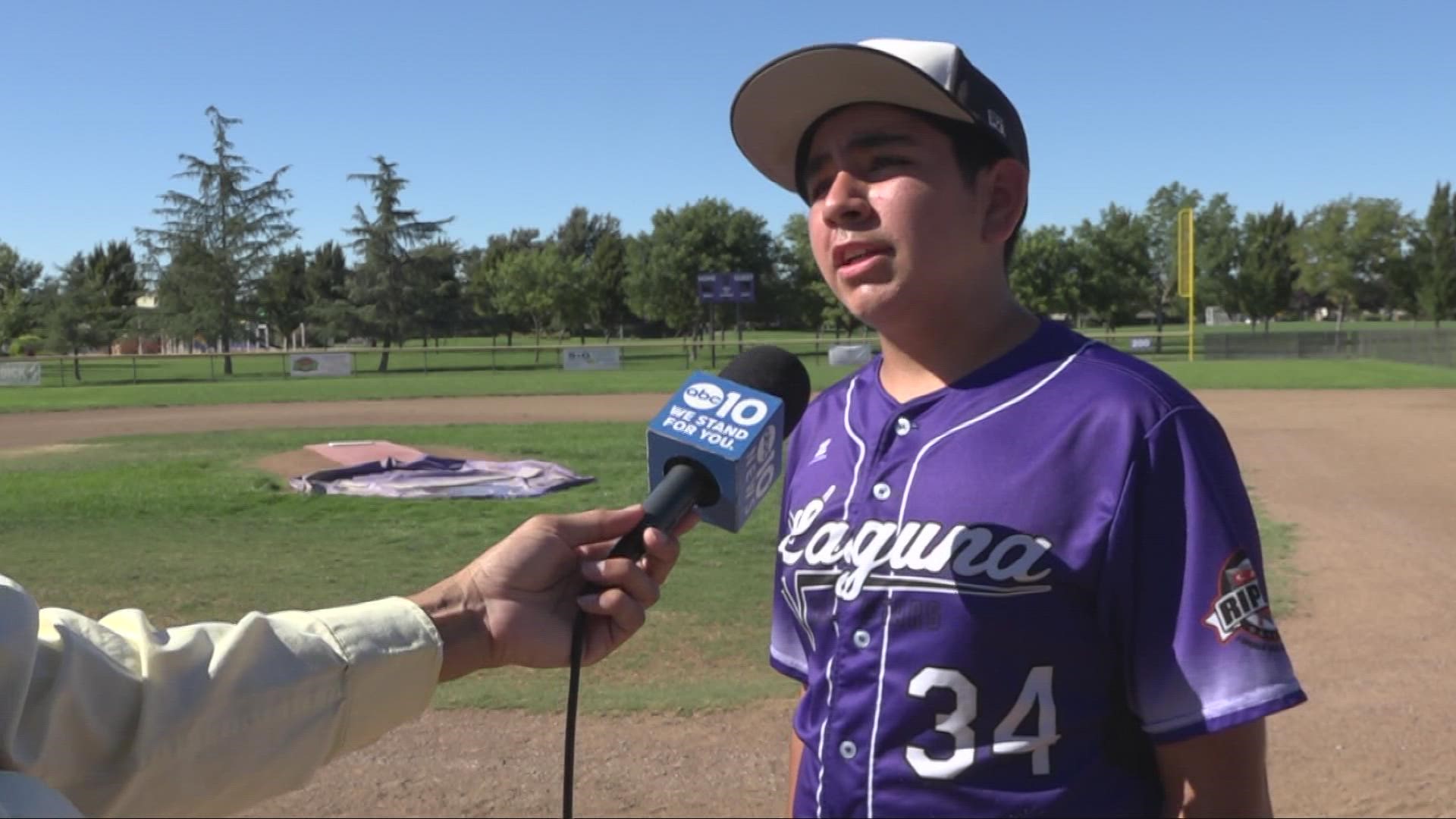 Elk Grove student Jacob Trujillo is an overachiever in the classroom and on the field. The teenager pitched a perfect game at the Cal Ripken World Series.