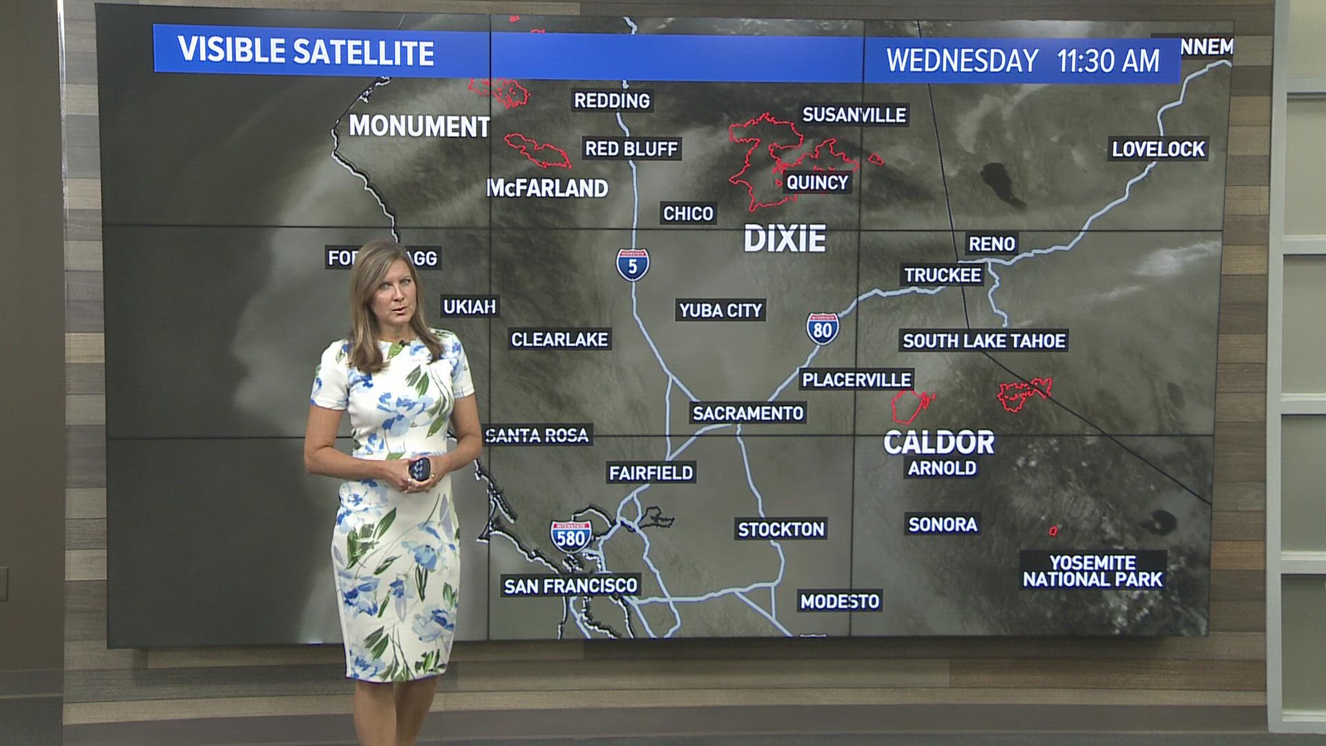 ABC10 Meteorologist Monica Woods gives an update on the smoke, wind, and fire weather conditions for the Dixie and Caldor fires burning in Northern California.