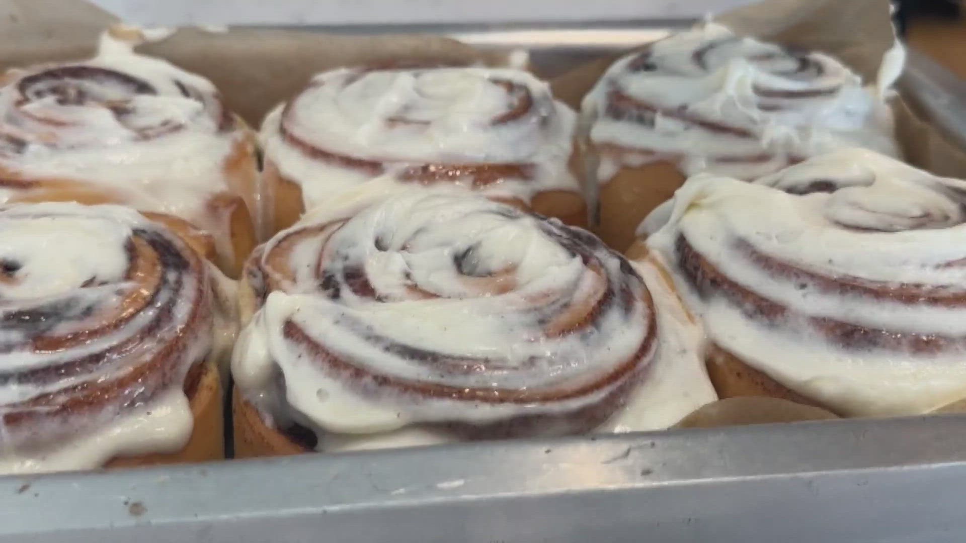 It's the first and only street side Cinnabon in the U.S. and it's right in Elk Grove.