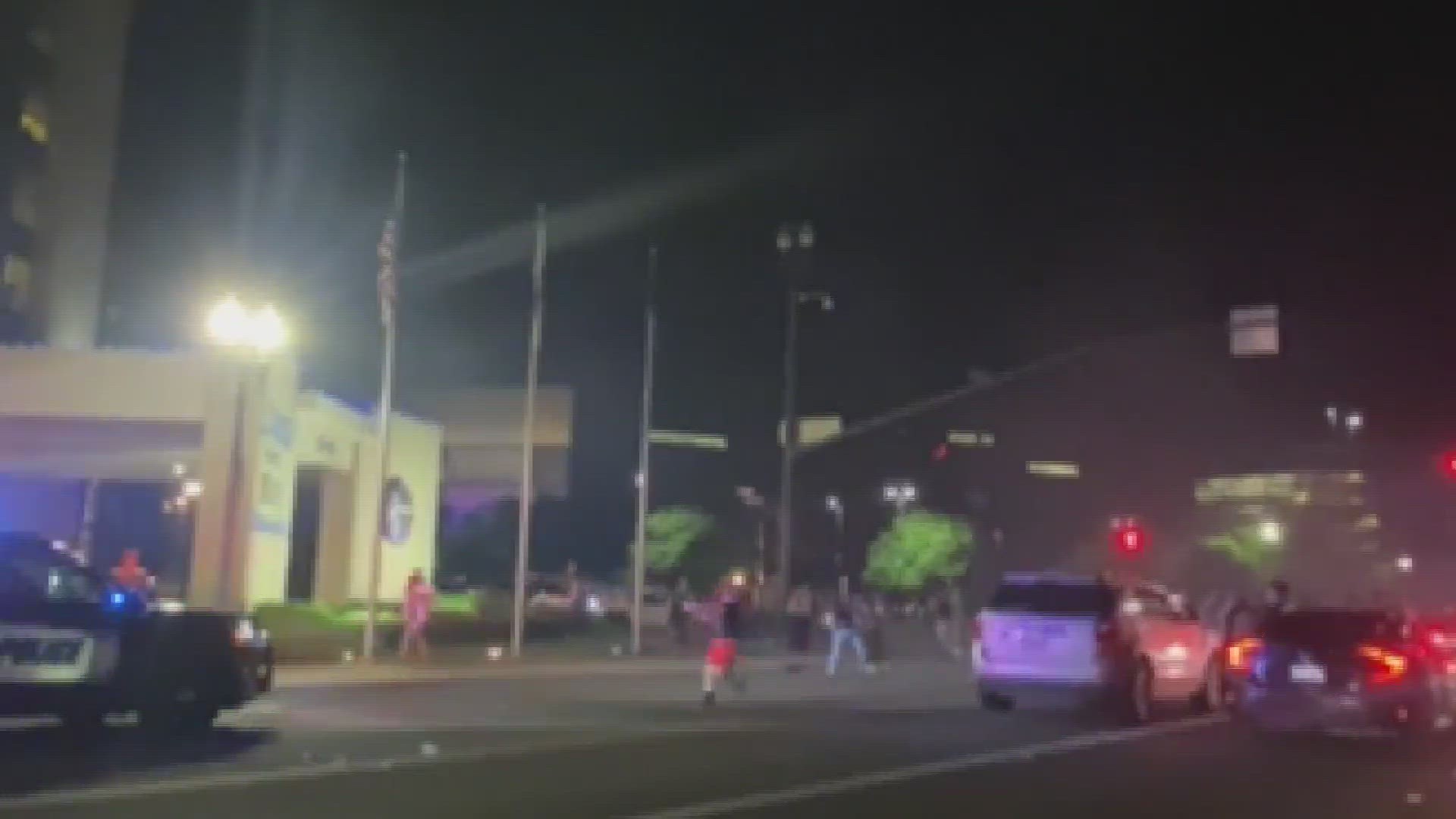 Sideshows in Stockton continue to cause unrest among neighbors and even left an officer with minor injuries as the police tried to break up the event.