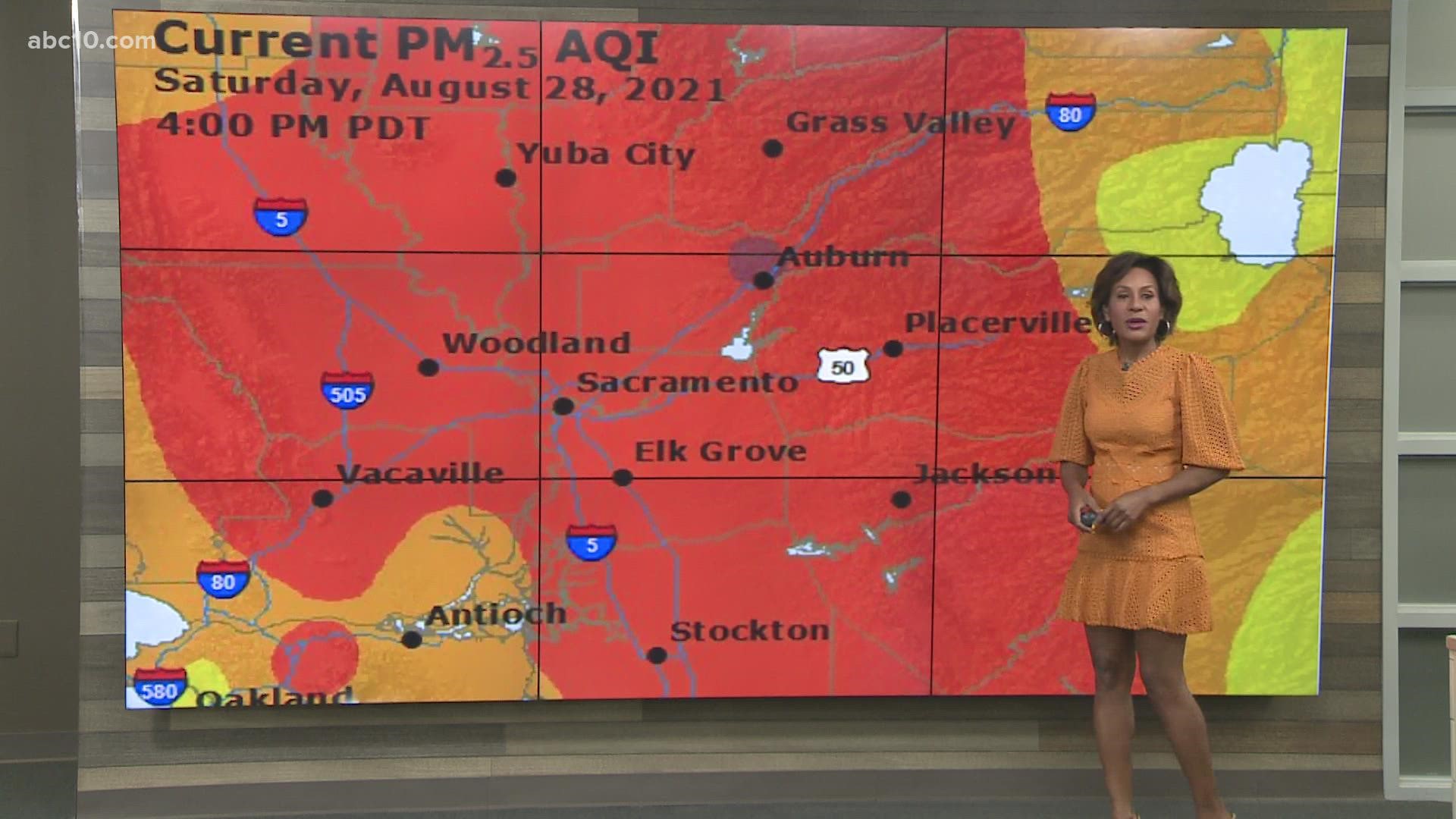 Meteorologist Tracy Humphrey's tells us widespread smoke is causing hazy conditions in the Sacramento region Saturday.