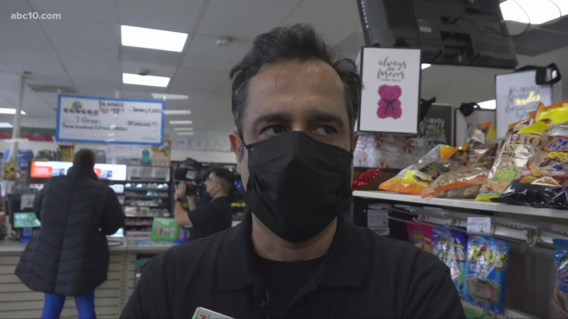 ABC10's Jay Kim was at a Sacramento 7-Eleven where he spoke with the franchisee who owns the location about what he will do with the money he receives.