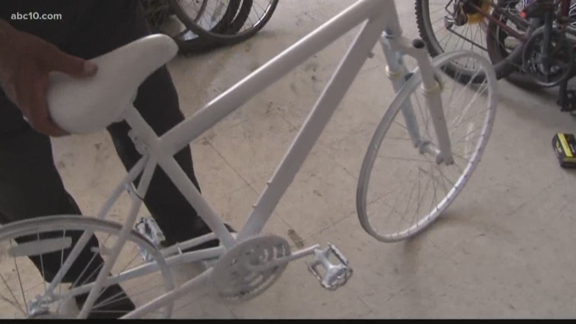 Ghost Bike memorials in Stockton are being done to remember those who've been hit and killed on bikes.