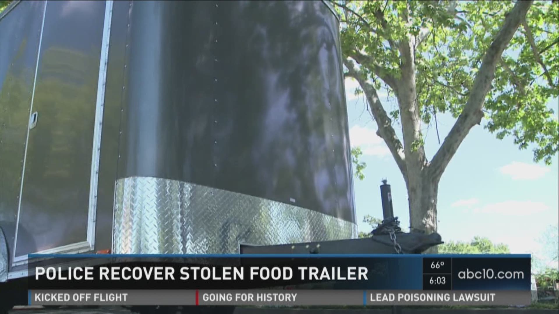 Church recovers trailer stolen in Citrus Heights (April 13, 2016)