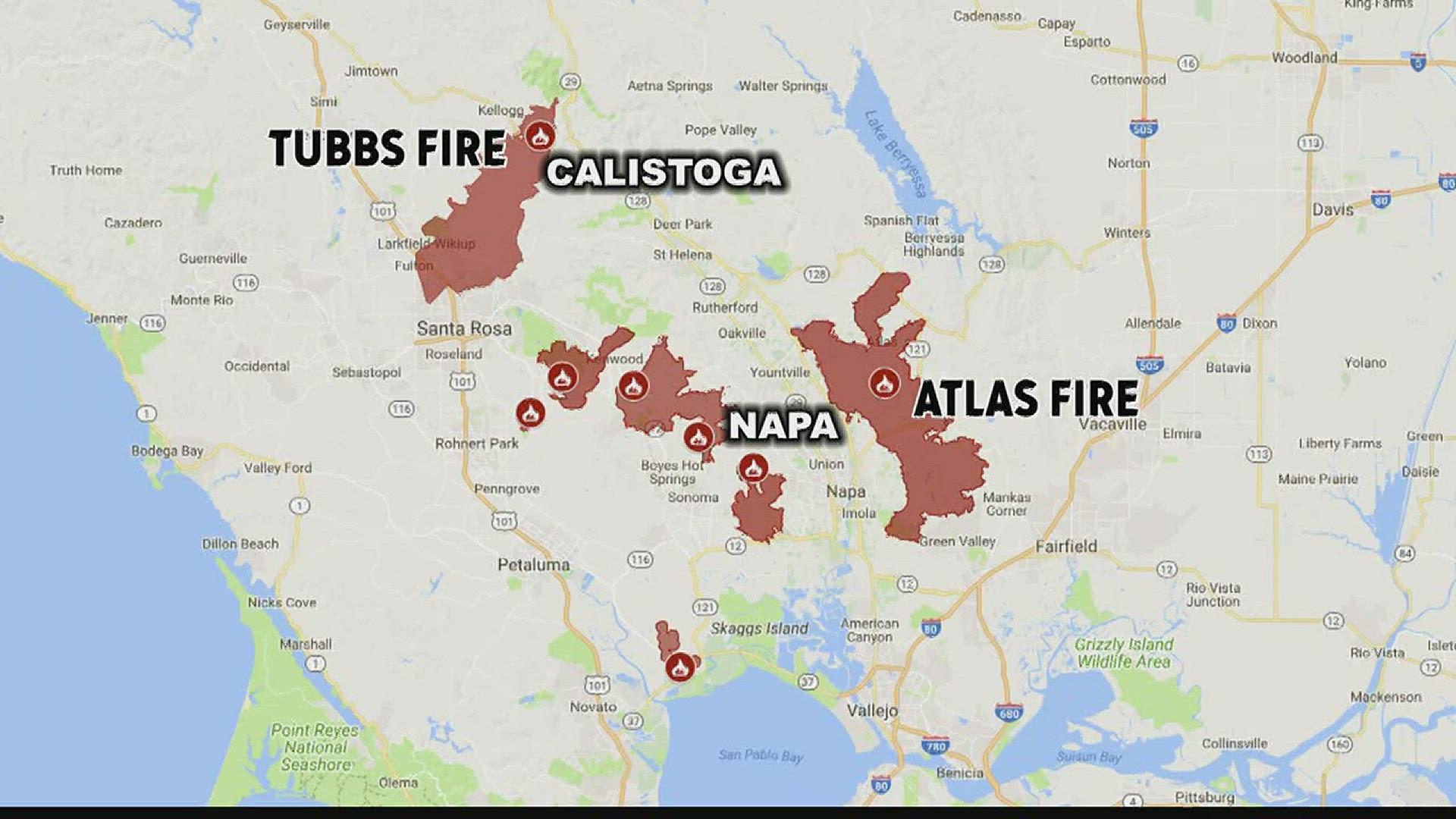 Latest development for California wildfires