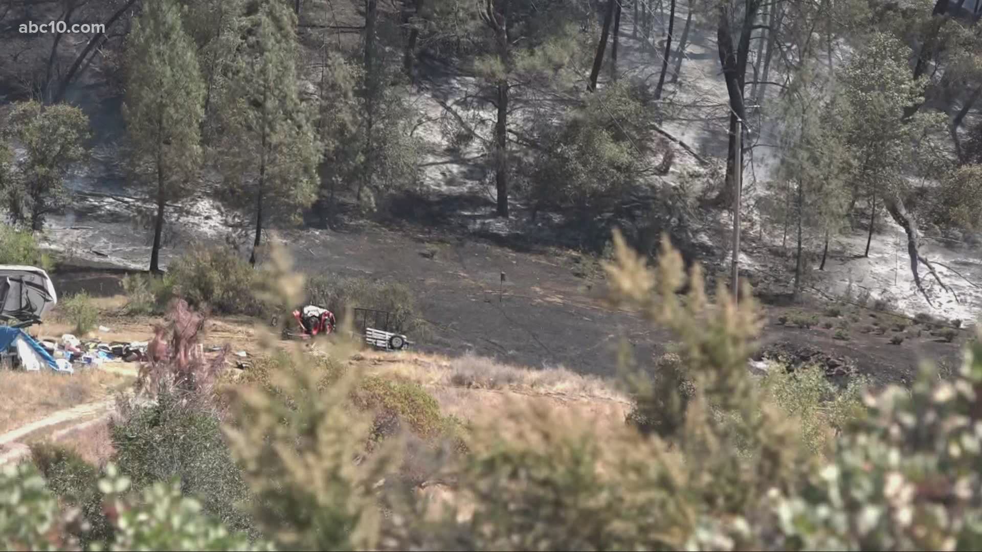 Cal Fire crews battled the Steins Fire threatening communities southwest of Placerville.