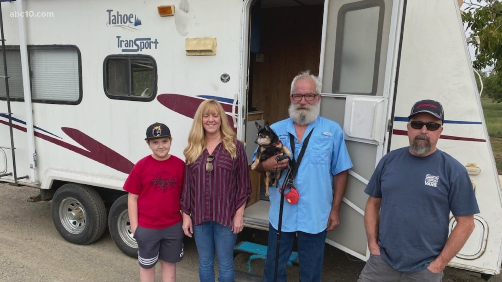 A Vacaville man who lost everything to the LNU Lightning Complex fires has been gifted an RV with which to call home as he works to recover from the disaster.