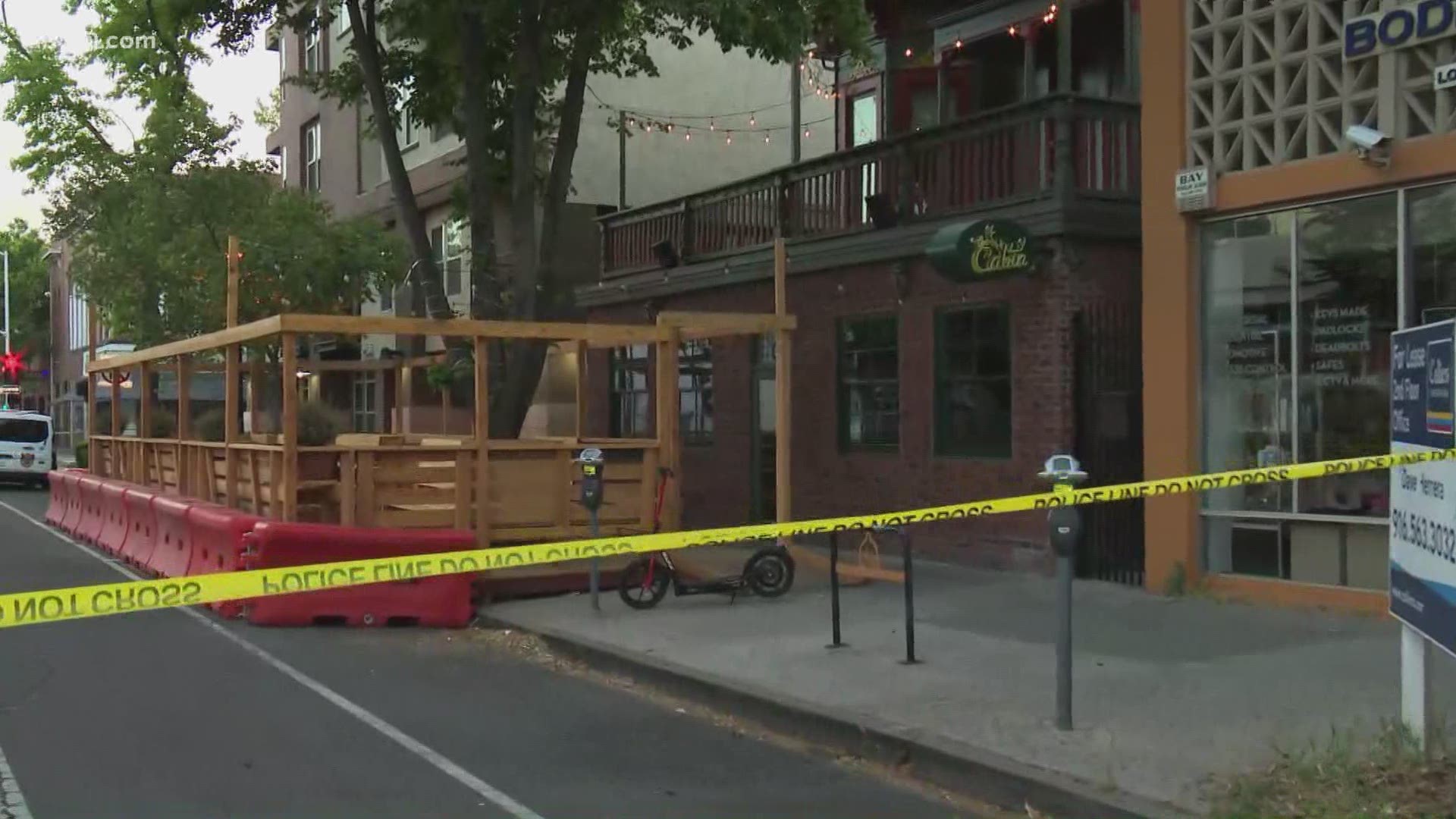 The shooting happened near the Cabin bar on 21st and L streets and left one person dead and another injured.