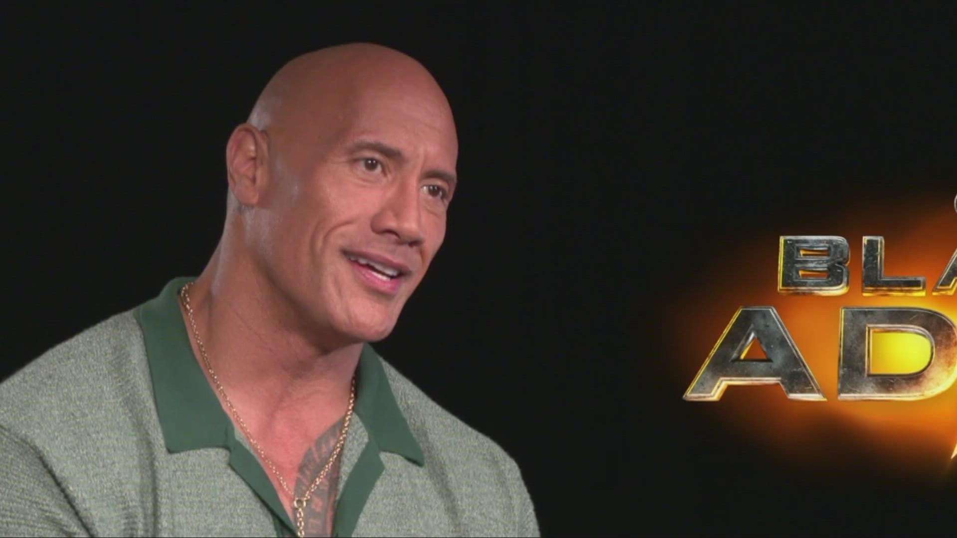 Dwayne "The Rock" Johnson is the new DC Comics super hero in Black Adam, but also has ties to Sacramento. Facilities provided by Warner Bros.
