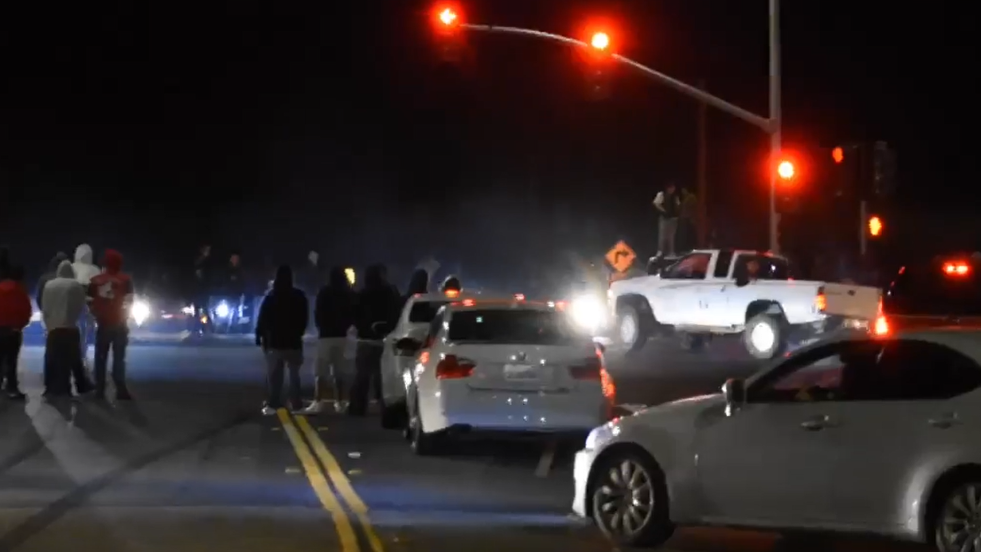 A "sideshow" in Fairfield by Pennsylvania Avenue and Highway 12 shut down the intersection on May 12. A witness, Nicholas Wilson, said it was the biggest he had ever seen.