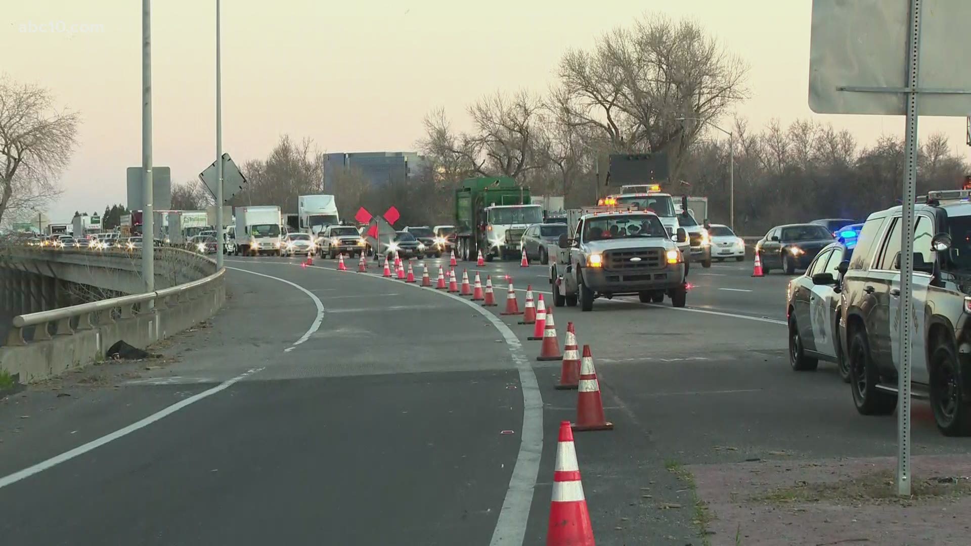 A person was killed on the freeway Wednesday morning causing some traffic, though the details are still being investigated.