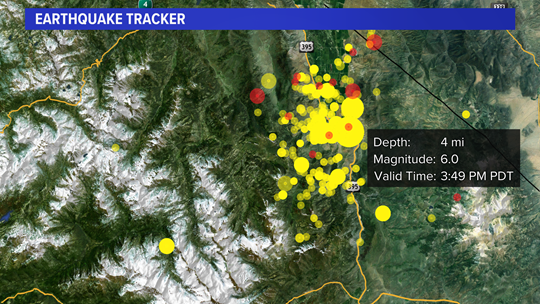 What was the location of the largest earthquake in california history